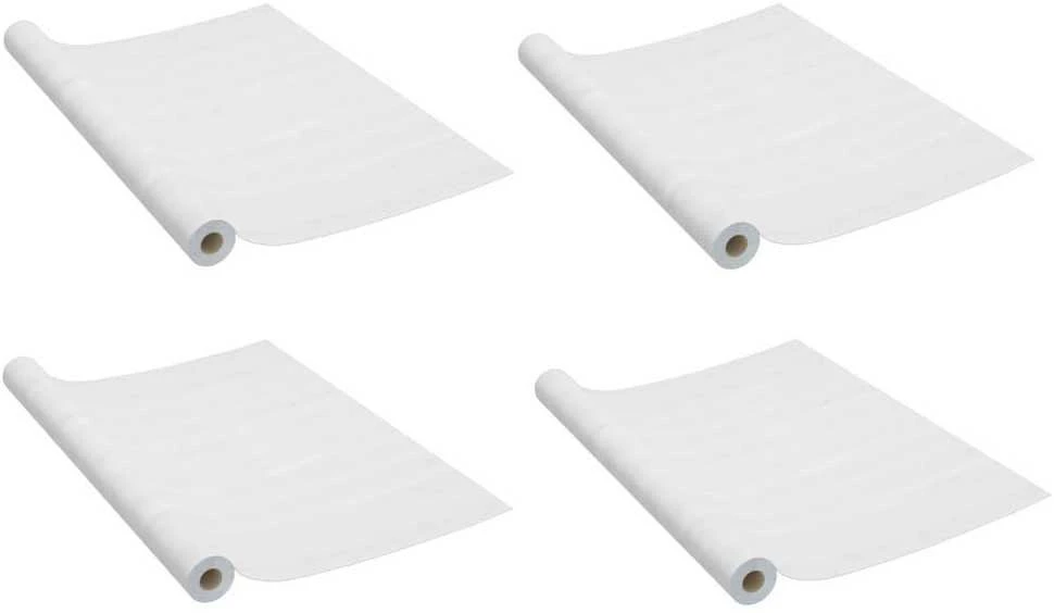 Lipnios plėvelės durims, 4vnt., baltos medienos, 210x90cm, PVC