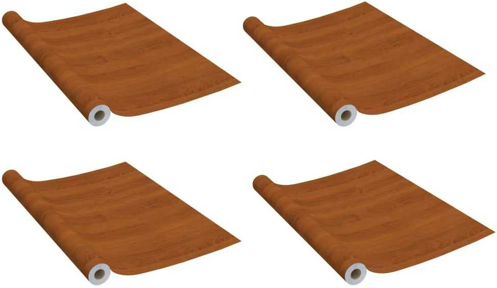 Lipnios plėvelės durims, 4vnt., šviesios ąžuolo, 210x90cm, PVC