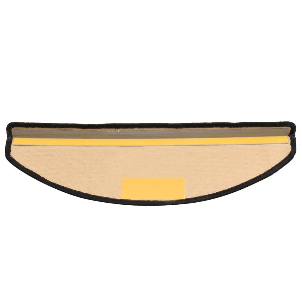 Lipnūs laiptų kilimėliai, 10vnt., juodi ir pilki, 65x21x4cm