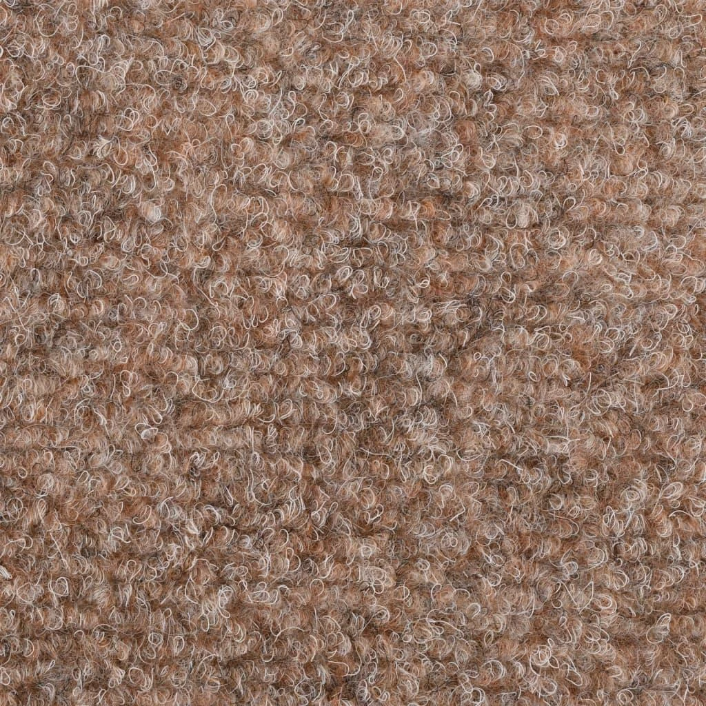 Lipnūs laiptų kilimėliai, 10vnt., rudos spalvos, 56x17x3cm
