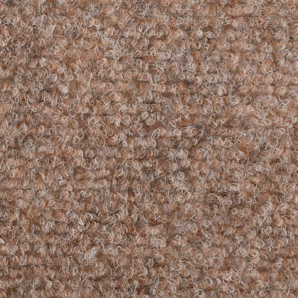 Lipnūs laiptų kilimėliai, 15 vnt., 56x17x3 cm, rudos spalvos