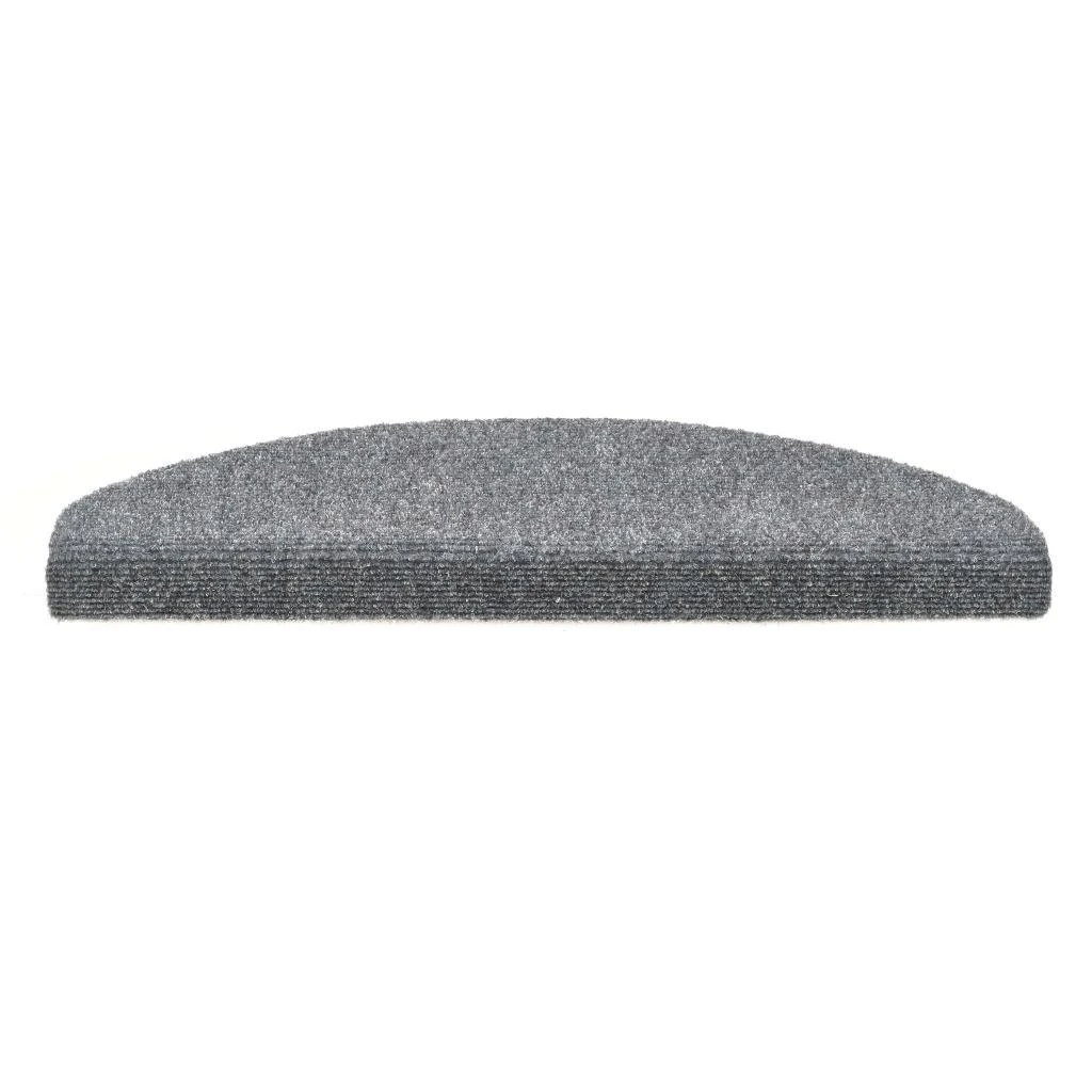 Lipnūs laiptų kilimėliai, 15 vnt., 65 x 21 x 4 cm, šv. pilki