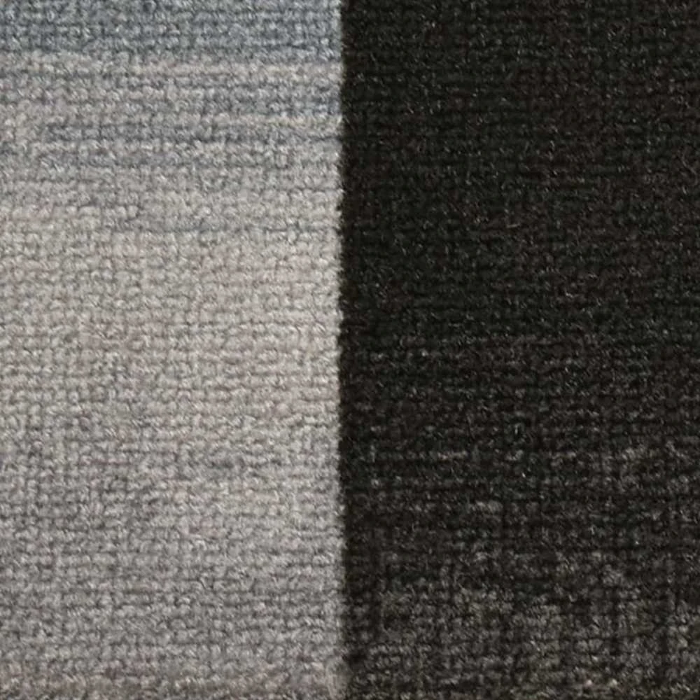 Lipnūs laiptų kilimėliai, 5vnt., juodi ir pilki, 65x21x4cm