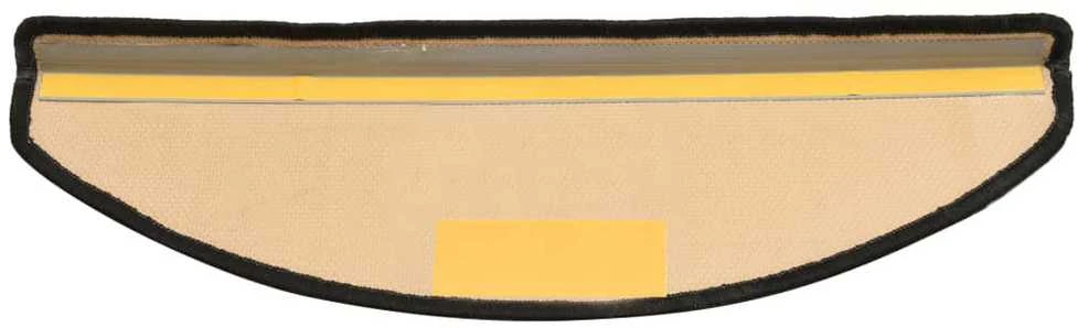 Lipnūs laiptų kilimėliai, 5vnt., juodi ir pilki, 65x21x4cm