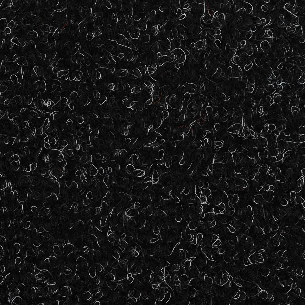 Lipnūs laiptų kilimėliai, 5vnt., juodos spalvos, 56x17x3cm