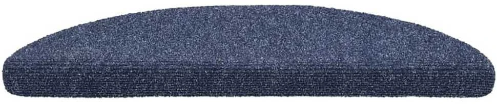 Lipnūs laiptų kilimėliai, 5vnt., mėlynos spalvos, 56x17x3cm