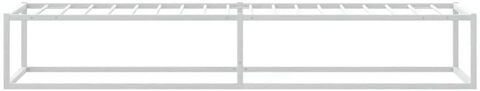 Lovos rėmas be čiužinio, baltas, 100x200cm, metalas