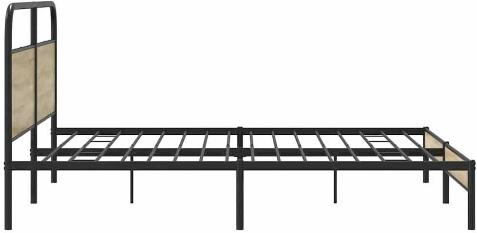 Lova Lovos rėmas be čiužinio, dūminio ąžuolo, 193x203cm, metalas