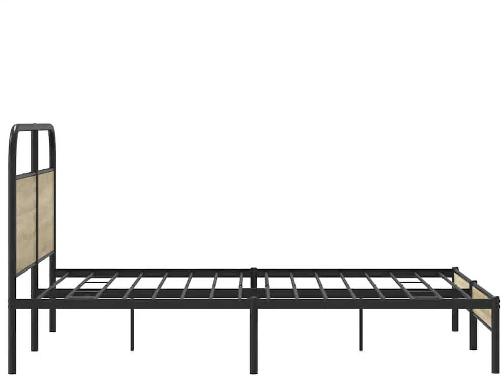 Lovos rėmas be čiužinio, dūminio ąžuolo, 150x200cm, mediena