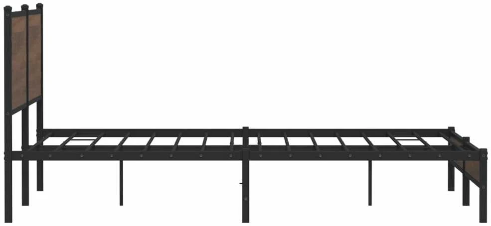 Lova Lovos rėmas be čiužinio, rudas ąžuolo, 183x213cm, metalas