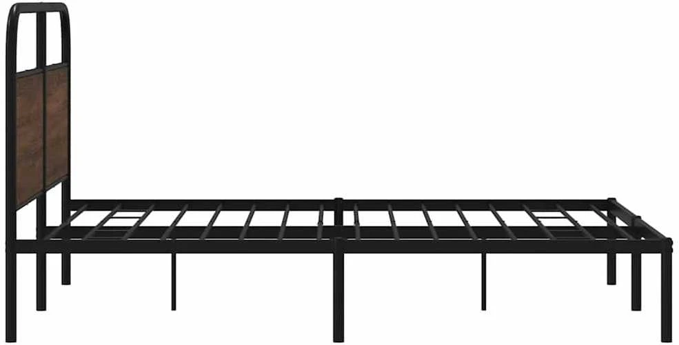 Lovos rėmas be čiužinio, rudos ąžuolo, 150x200 cm