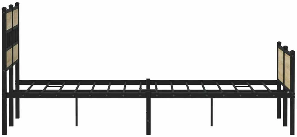 Lovos rėmas be čiužinio, sonoma, 120x200cm, apdirbta mediena