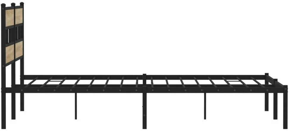 Lova Lovos rėmas be čiužinio, sonoma ąžuolo, 183x213cm, metalas