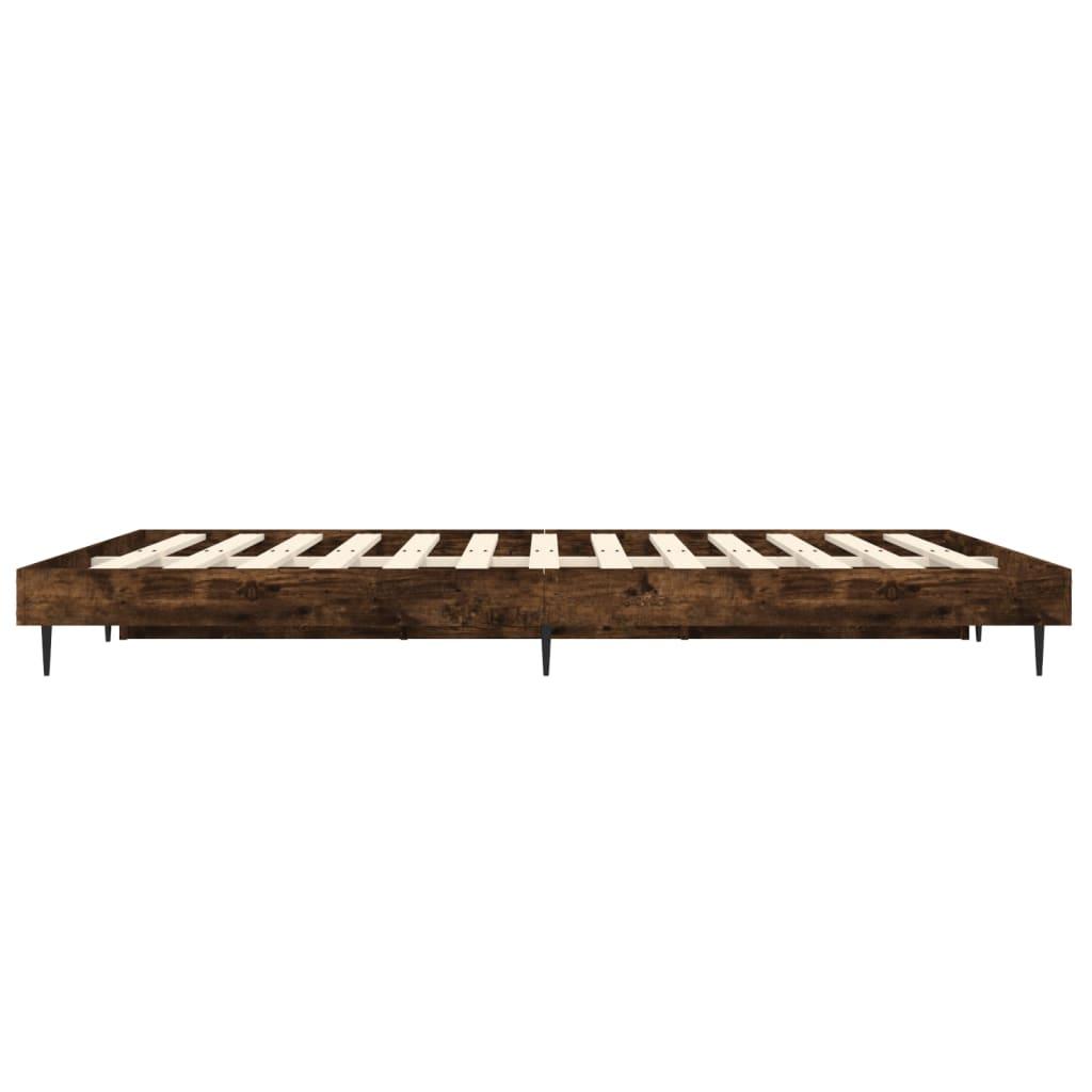 Lovos rėmas be čiužinio, dūminio ąžuolo, 140x190cm, mediena