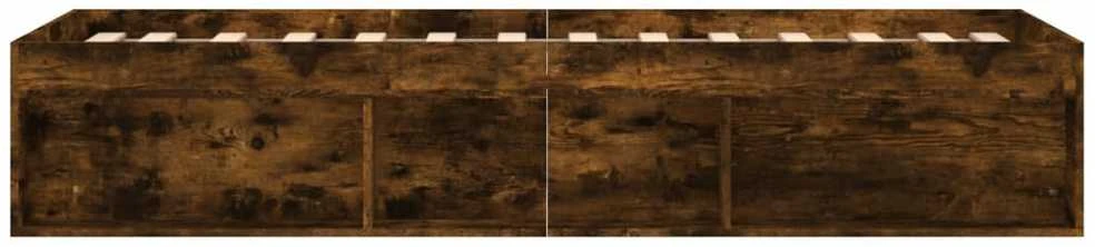 Lovos rėmas, dūminio ąžuolo spalvos, 75x190cm, mažas vienvietis
