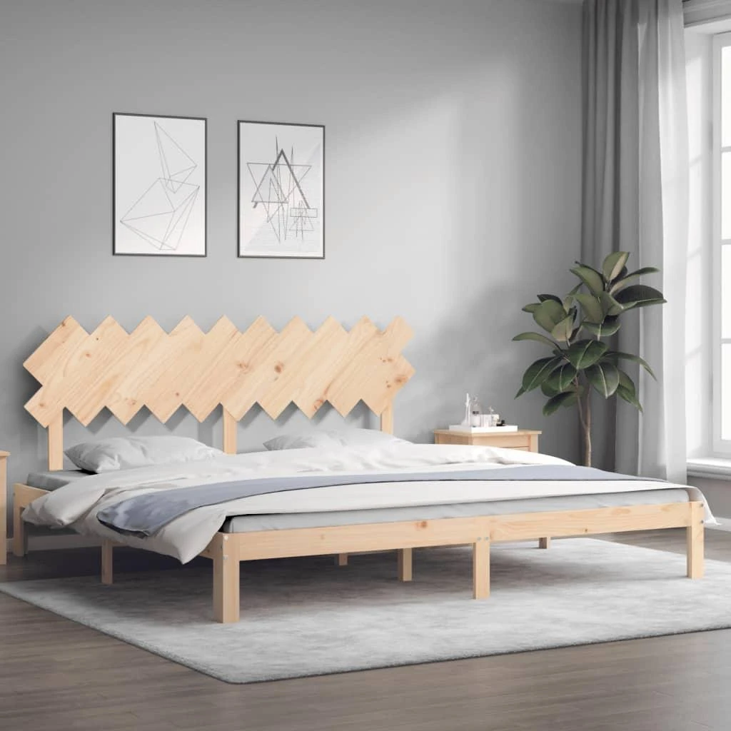 Lovos rėmas be čiužinio, 200x200cm, pušies medienos masyvas