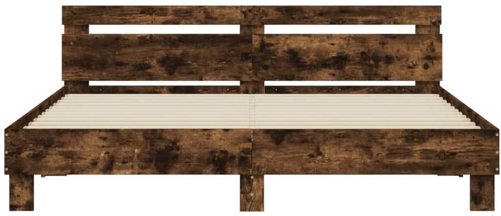 Lovos rėmas su galvūgaliu, dūminio ąžuolo, 180x200cm, mediena