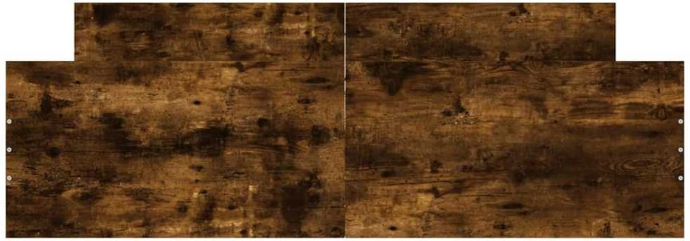 Lovos rėmas su galvūgaliu ir kojūgaliu, dūminis, 160x200cm