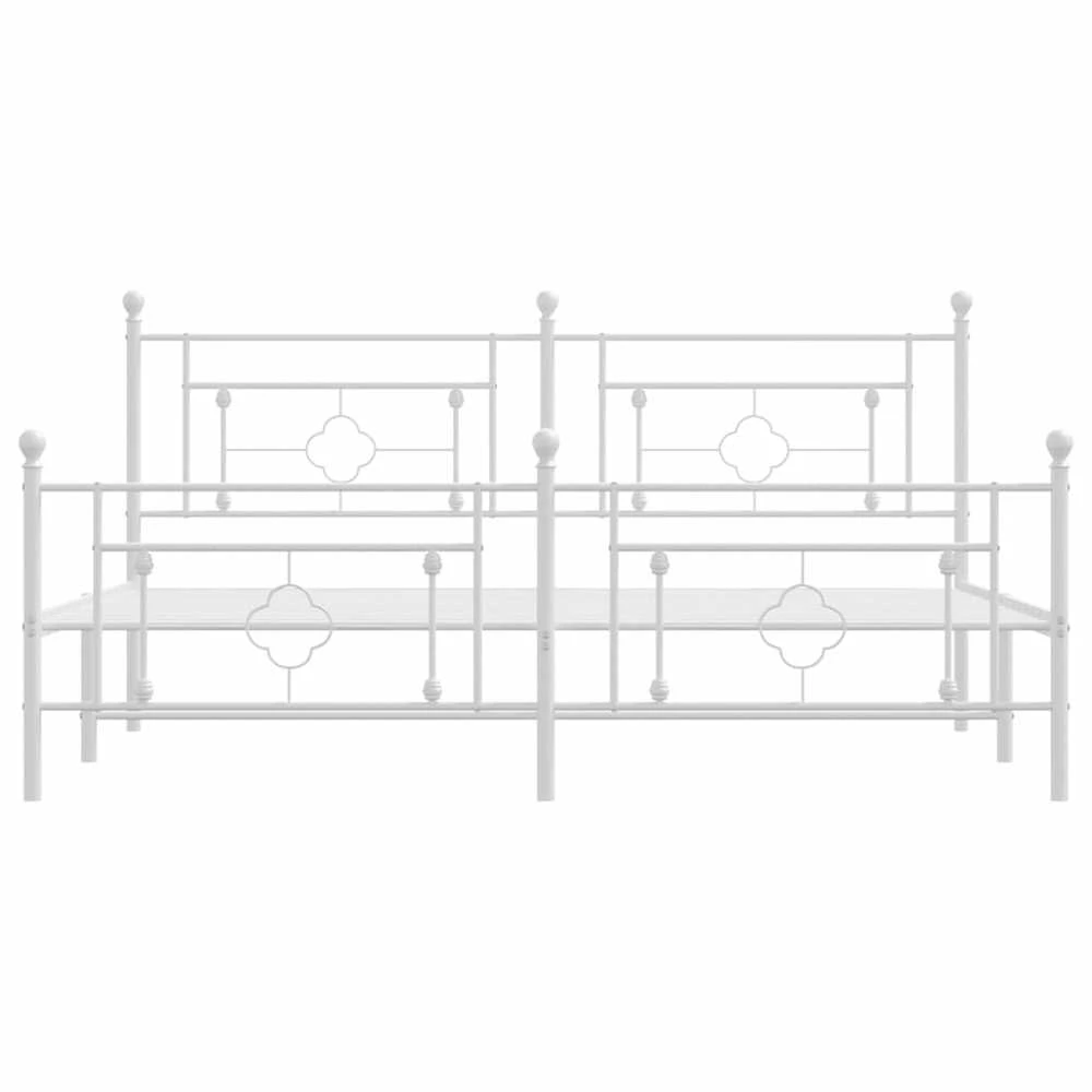 Lova Lovos rėmas su galvūgaliu/kojūgaliu, baltas, 183x213cm, metalas