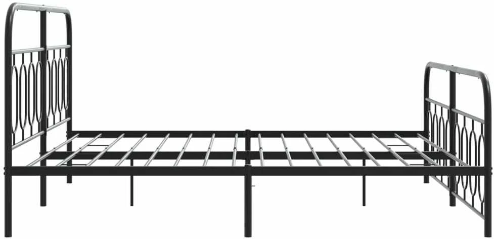 Lova Lovos rėmas su galvūgaliu/kojūgaliu, juodas, 183x213cm, metalas