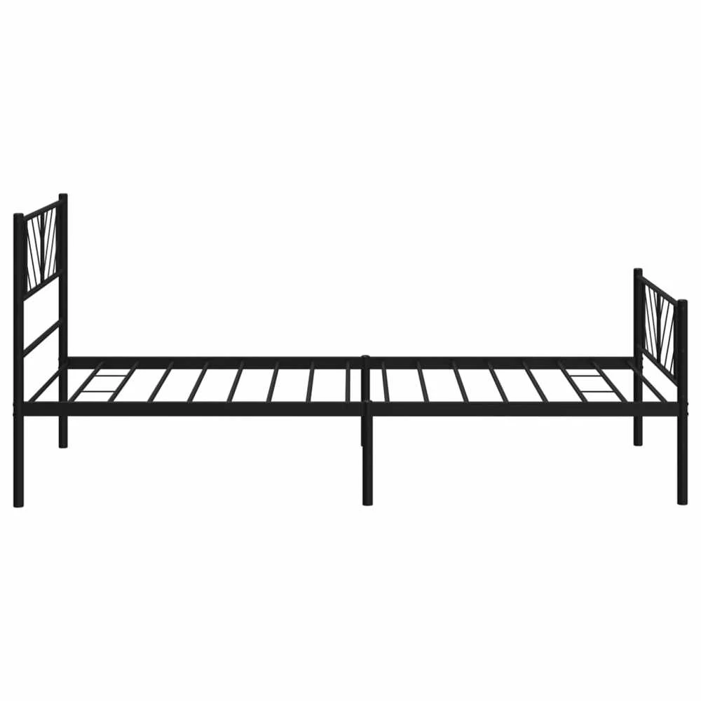Lova Lovos rėmas su galvūgaliu/kojūgaliu, juodas, 107x203cm, metalas