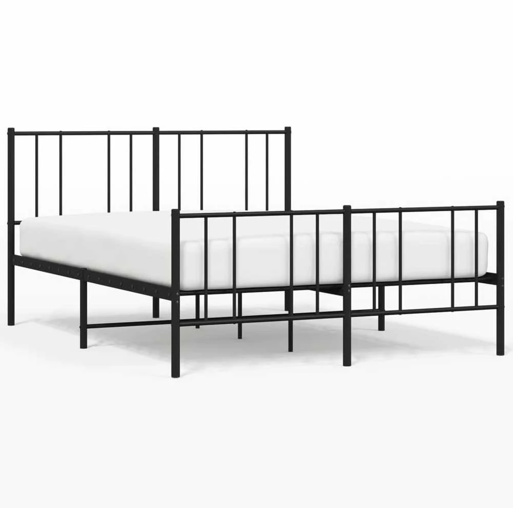 Lovos rėmas be čiužinio, juodas, 160x200cm, metalas