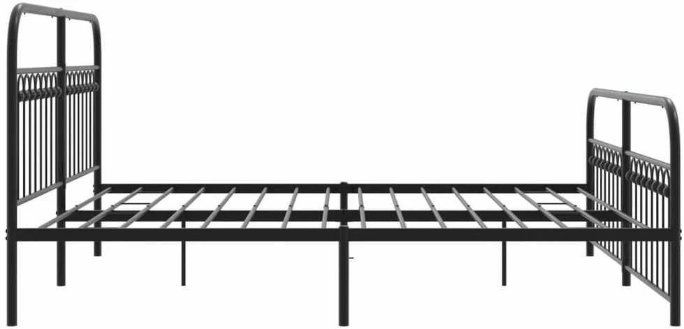 Lova Lovos rėmas su galvūgaliu/kojūgaliu, juodas, 183x213cm, metalas