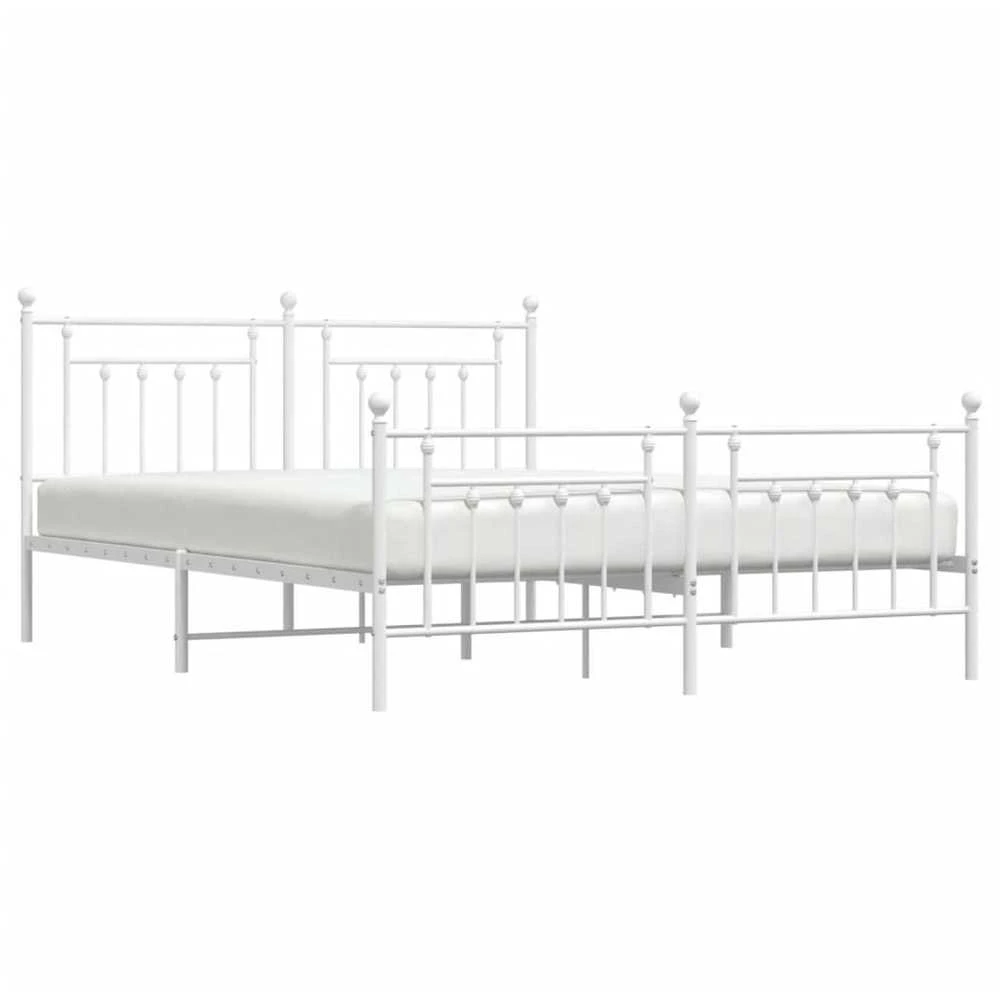 Lova Lovos rėmas su galvūgaliu/kojūgaliu, baltas, 183x213cm, metalas