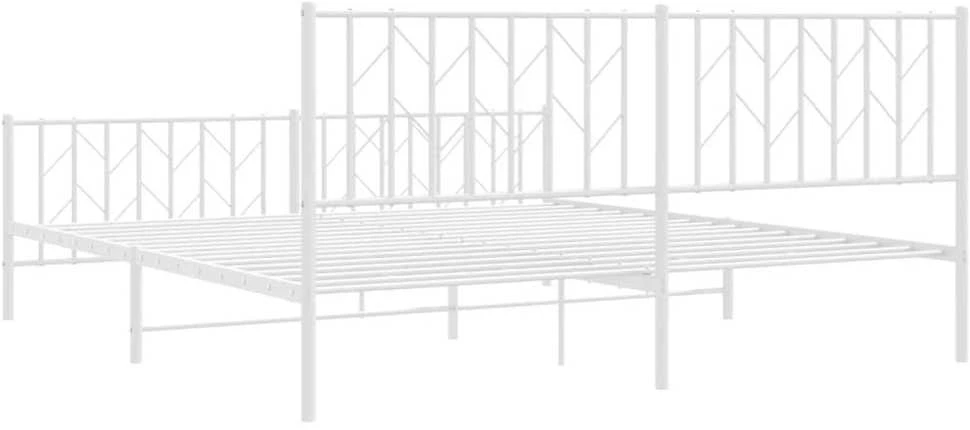 Lova Lovos rėmas su galvūgaliu/kojūgaliu, baltas, 183x213cm, metalas