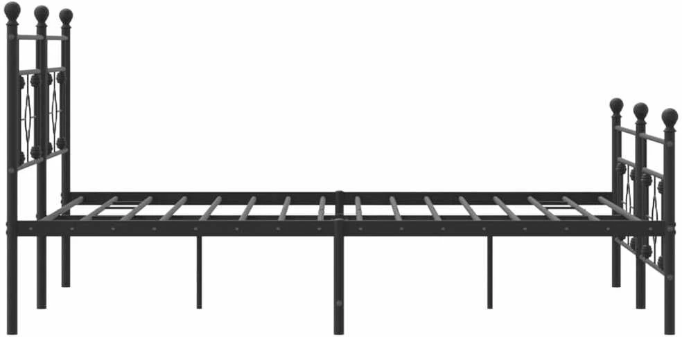 Lova Lovos rėmas su galvūgaliu/kojūgaliu, juodas, 183x213cm, metalas