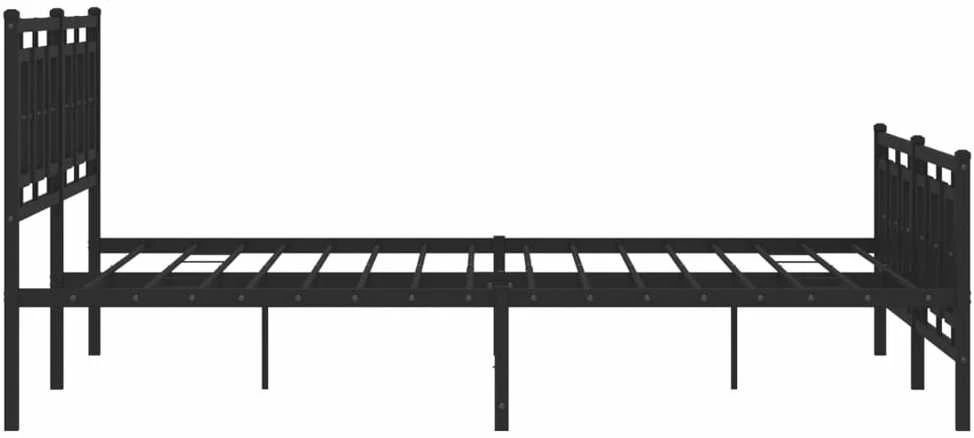 Lova Lovos rėmas su galvūgaliu/kojūgaliu, juodas, 183x213cm, metalas
