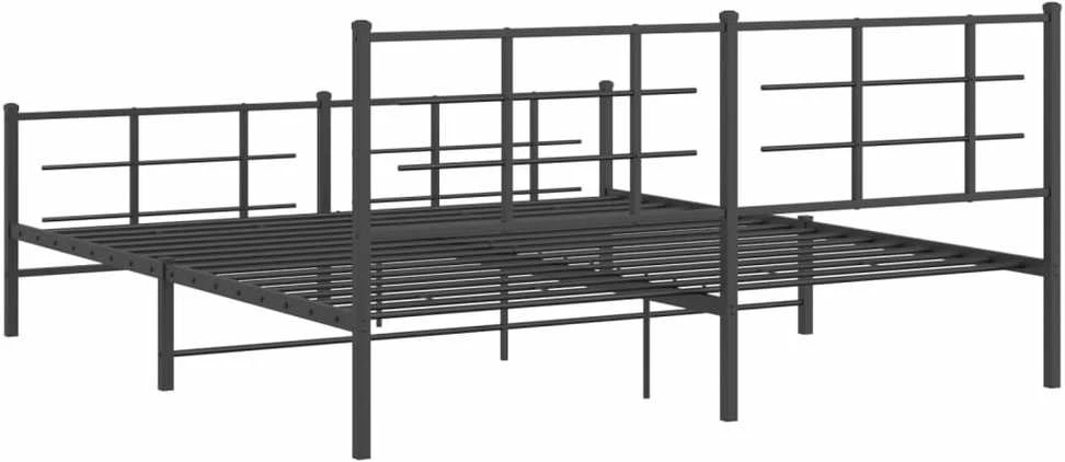 Lova Lovos rėmas su galvūgaliu/kojūgaliu, juodas, 183x213cm, metalas