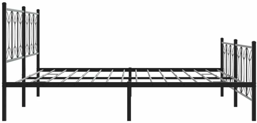 Lova Lovos rėmas su galvūgaliu/kojūgaliu, juodas, 193x203cm, metalas