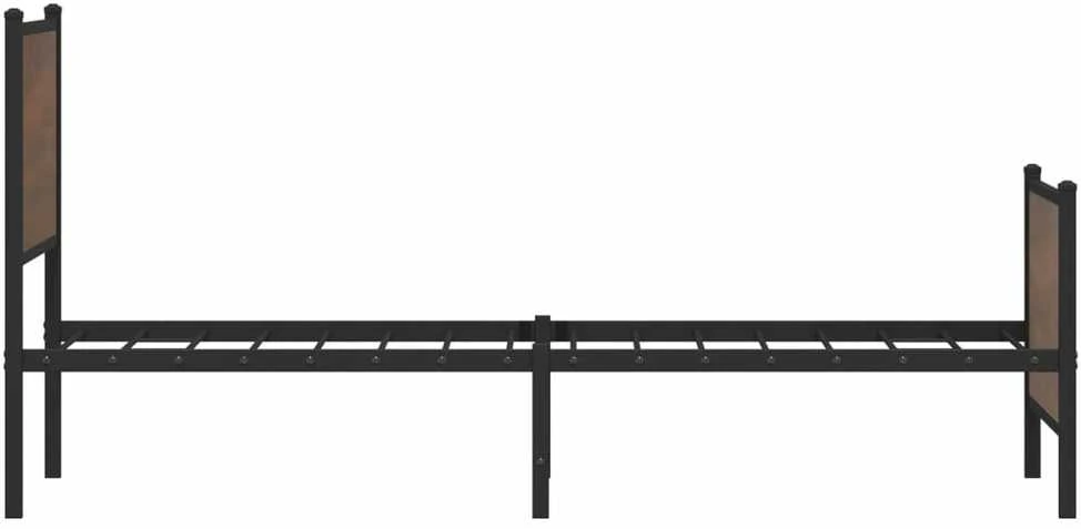 Lova Lovos rėmas be čiužinio, rudas ąžuolo, 100x190cm, metalas