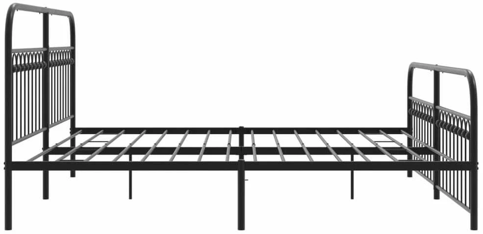 Lova Lovos rėmas su galvūgaliu/kojūgaliu, juodas, 193x203cm, metalas