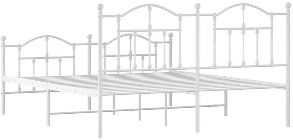 Lova Lovos rėmas su galvūgaliu/kojūgaliu, baltas, 183x213cm, metalas