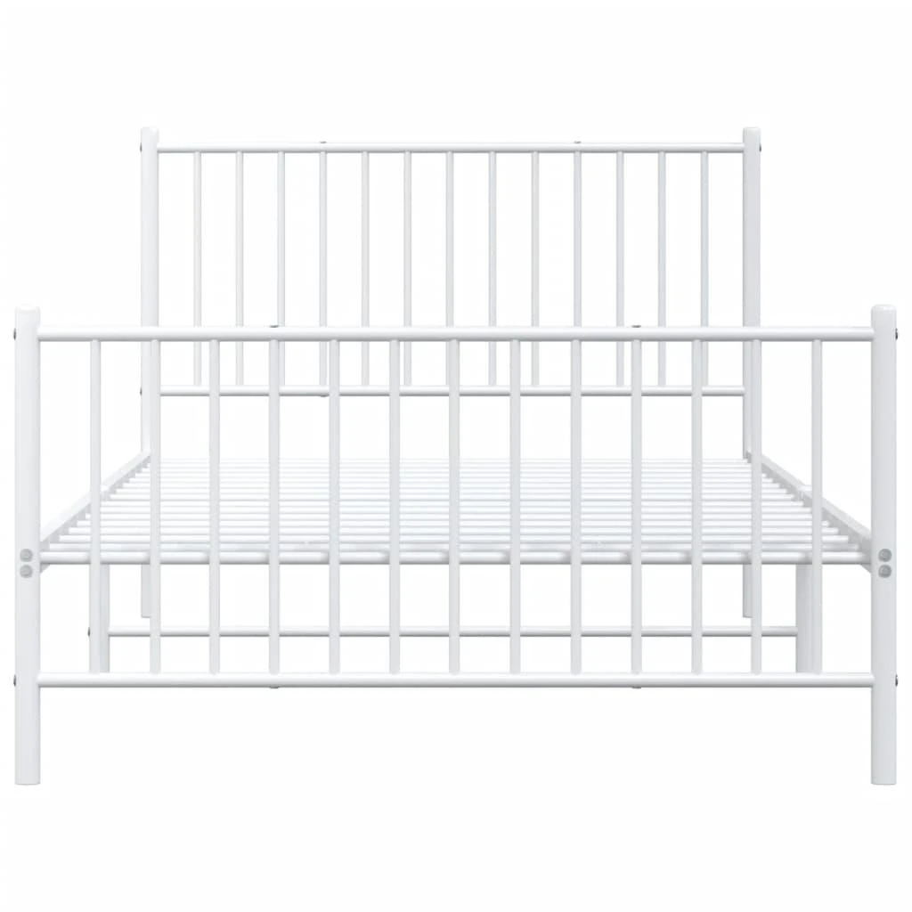 Lova Lovos rėmas su galvūgaliu/kojūgaliu, baltas, 107x203cm, metalas