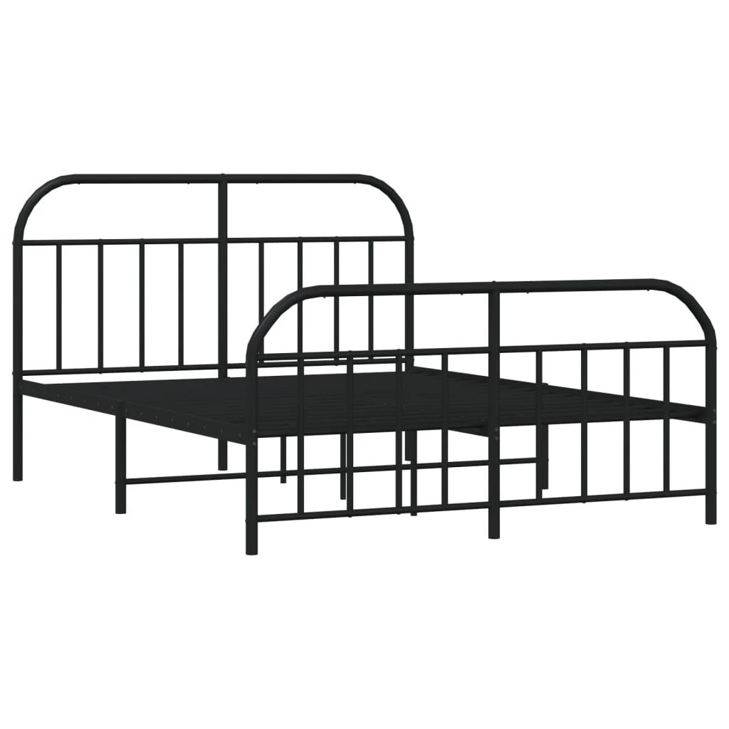 Lova Lovos rėmas su galvūgaliu/kojūgaliu, juodas, 183x213cm, metalas