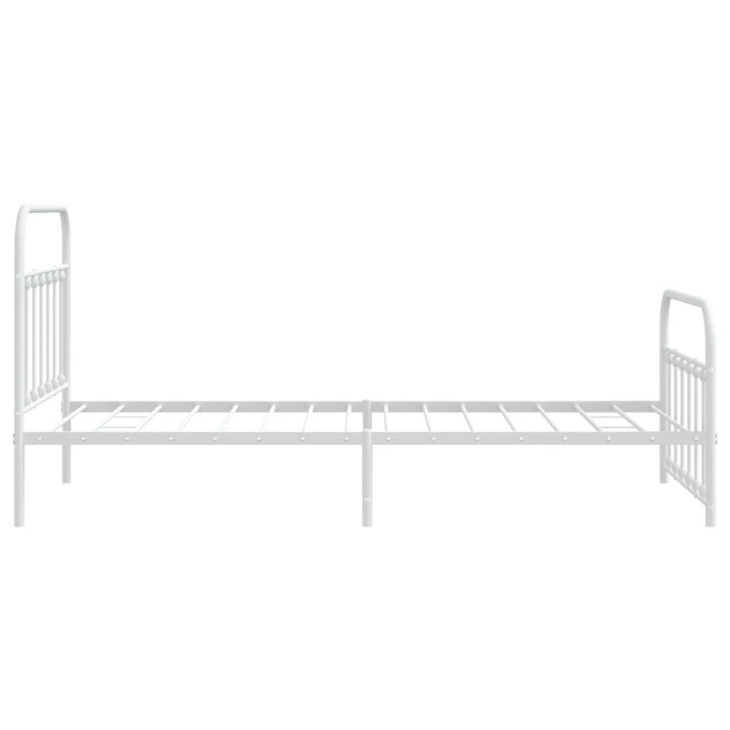 Lova Lovos rėmas su galvūgaliu/kojūgaliu, baltas, 107x203cm, metalas
