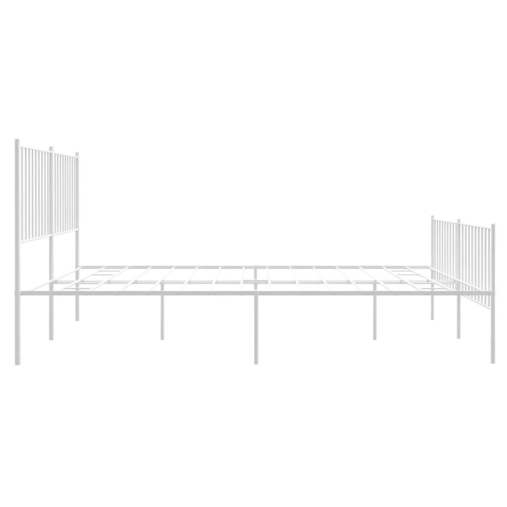 Lovos rėmas su galvūgaliu/kojūgaliu, baltas, 160x200cm, metalas