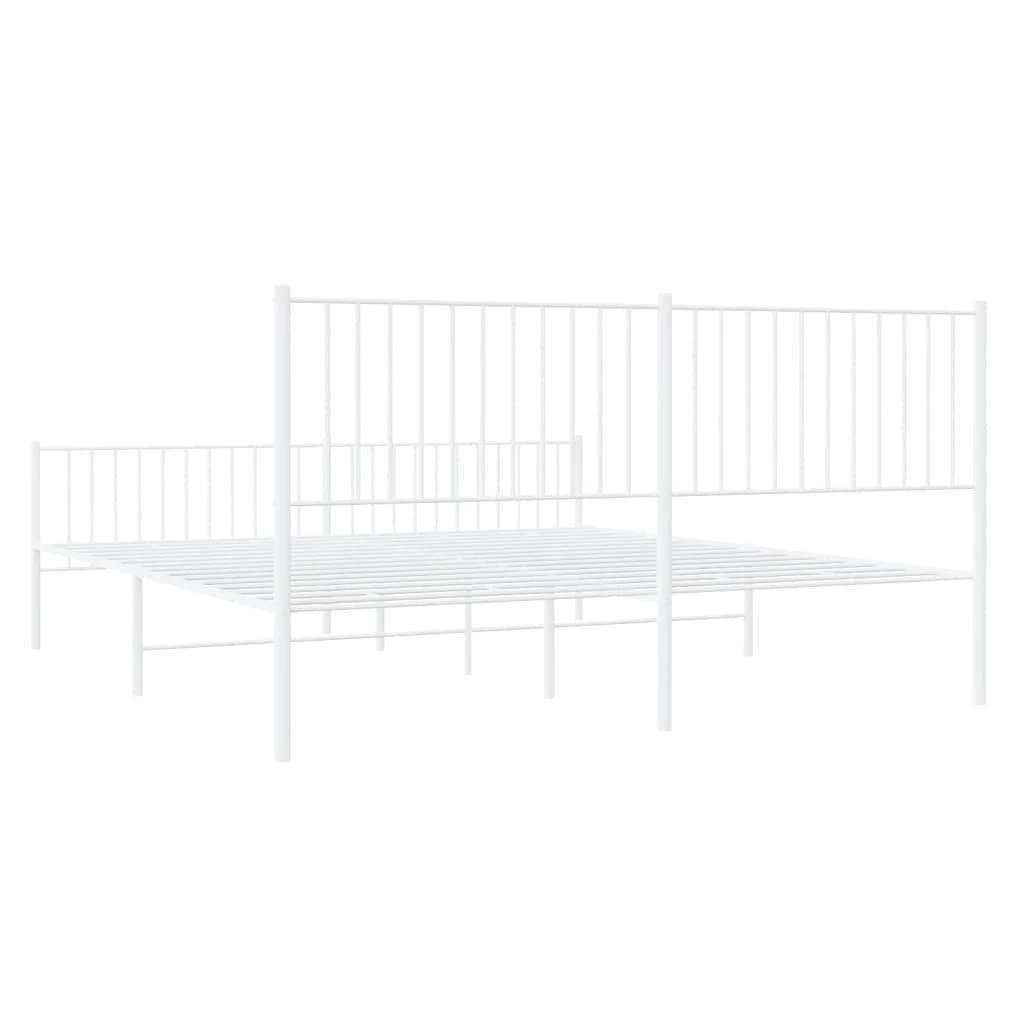 Lova Lovos rėmas su galvūgaliu/kojūgaliu, baltas, 183x213cm, metalas