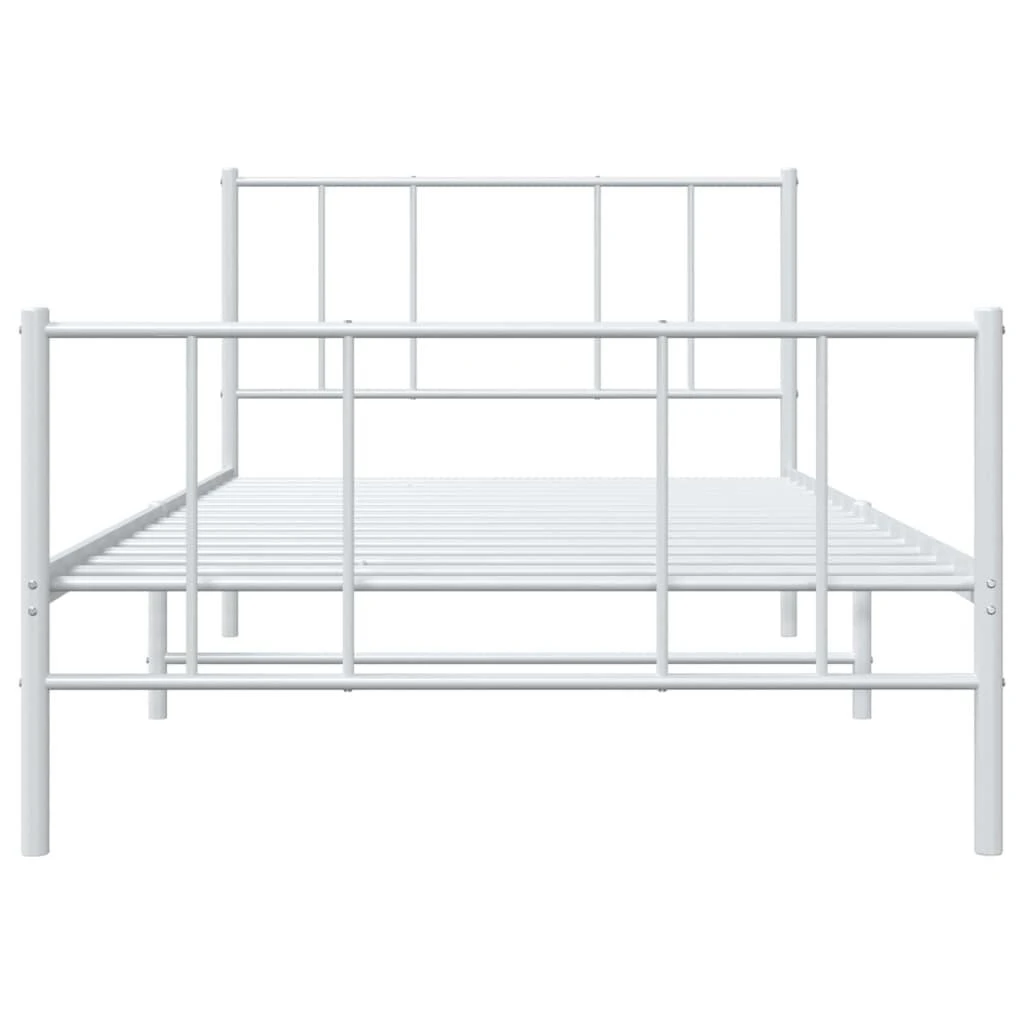 Lova Lovos rėmas su galvūgaliu/kojūgaliu, baltas, 107x203cm, metalas