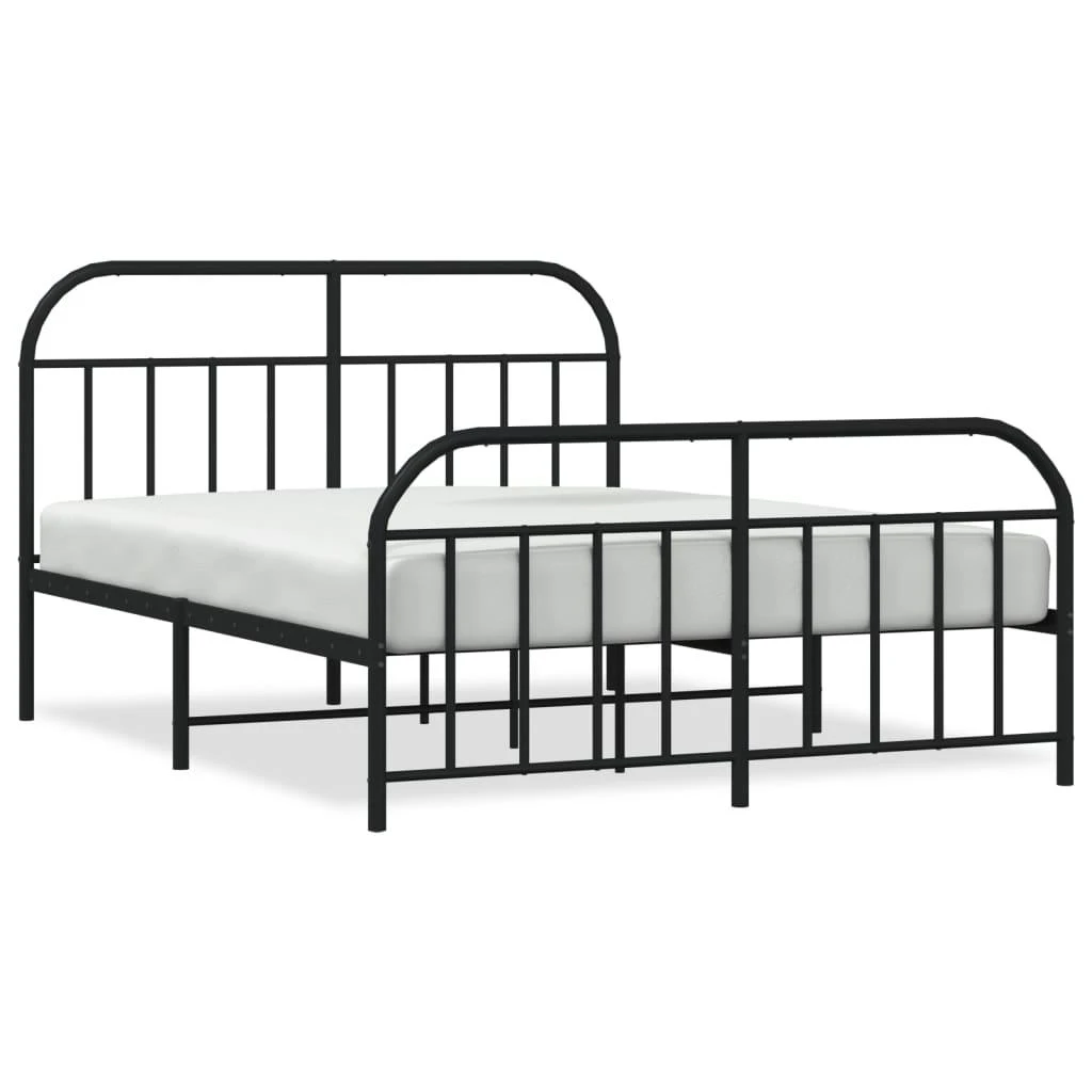 Lova Lovos rėmas su galvūgaliu/kojūgaliu, juodas, 183x213cm, metalas