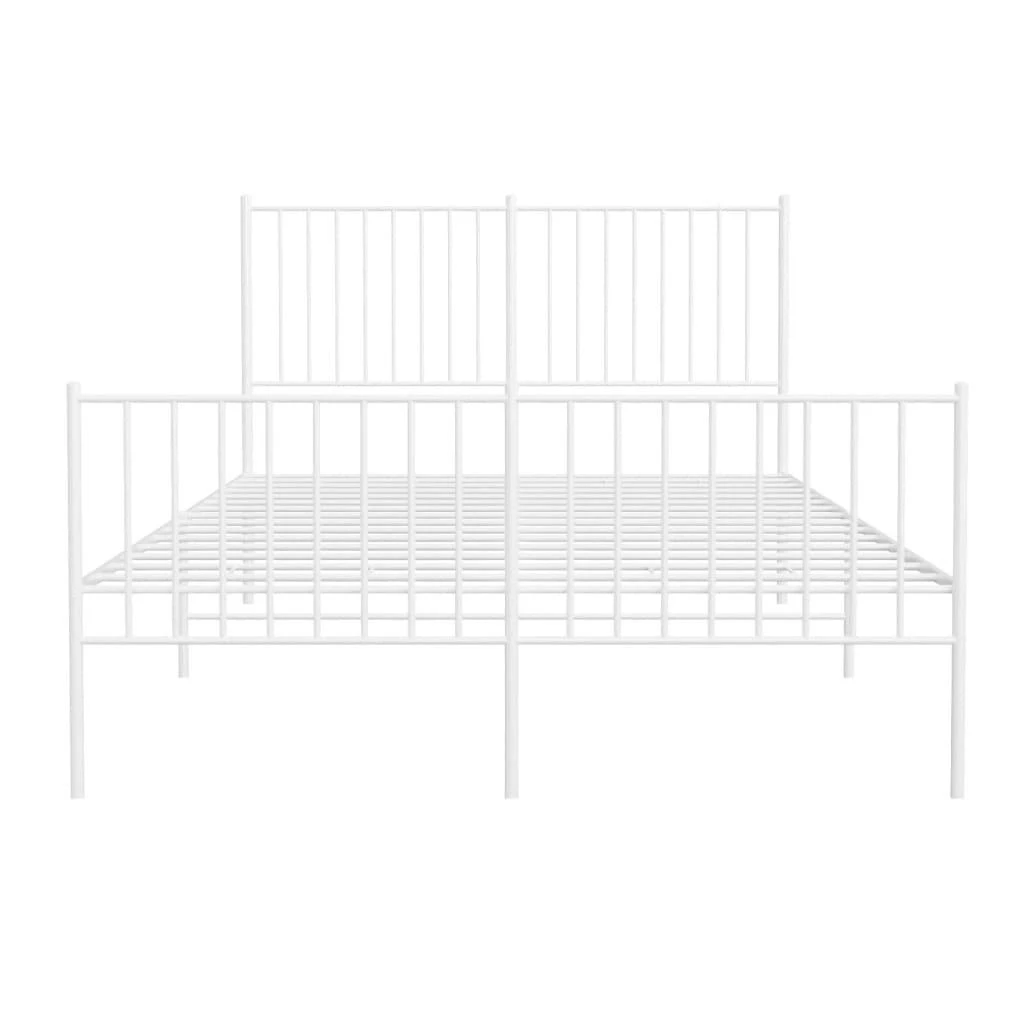 Lova Lovos rėmas su galvūgaliu/kojūgaliu, baltas, 135x190cm, metalas