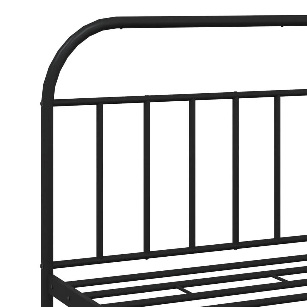 Lova Lovos rėmas su galvūgaliu/kojūgaliu, juodas, 183x213cm, metalas