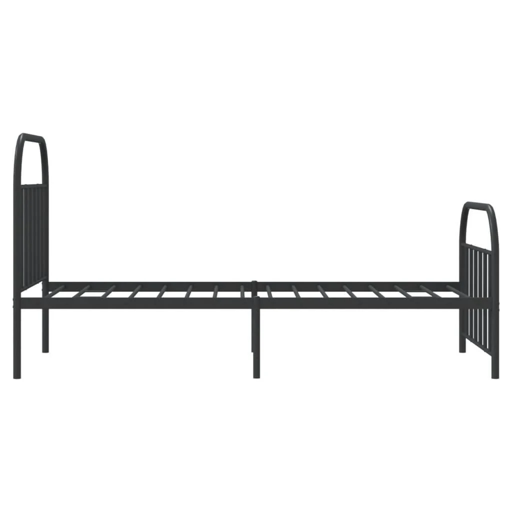Lova Lovos rėmas su galvūgaliu/kojūgaliu, juodas, 107x203cm, metalas