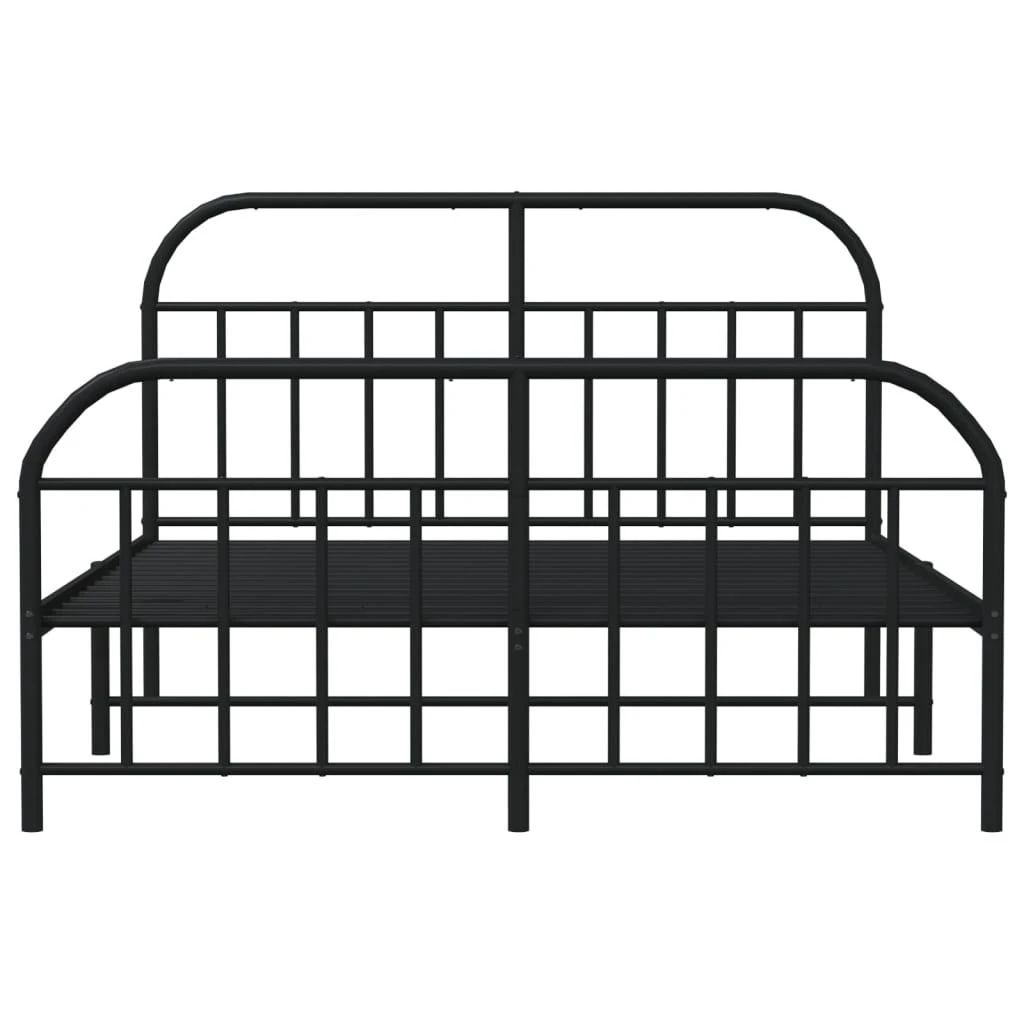 Lova Lovos rėmas su galvūgaliu/kojūgaliu, juodas, 183x213cm, metalas