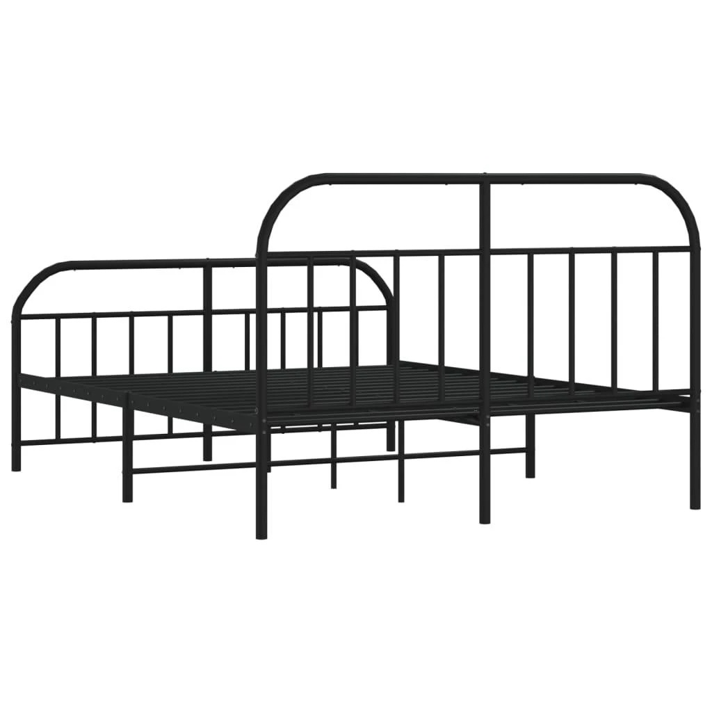 Lova Lovos rėmas su galvūgaliu/kojūgaliu, juodas, 183x213cm, metalas