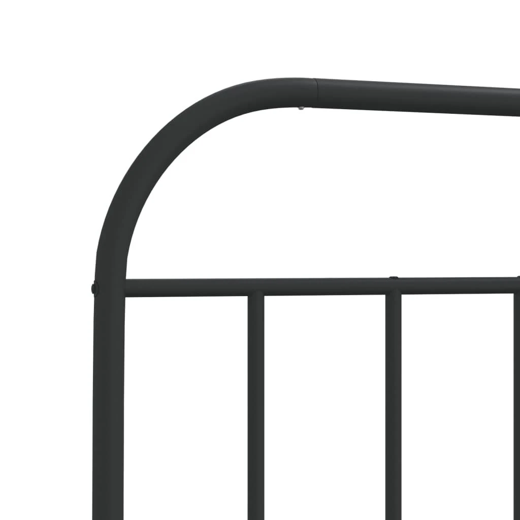 Lova Lovos rėmas su galvūgaliu/kojūgaliu, juodas, 107x203cm, metalas