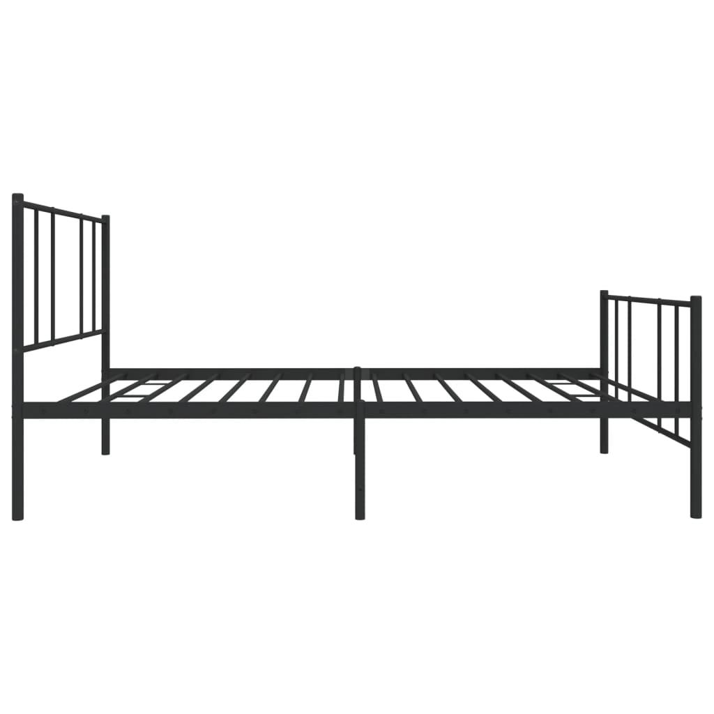 Lova Lovos rėmas su galvūgaliu/kojūgaliu, juodas, 100x190cm, metalas